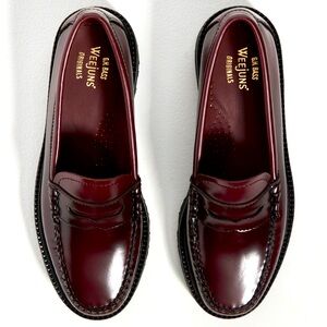G.H. Bass & Co. Dark Red Leather Loafers